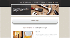 Desktop Screenshot of experthandymancontractor.com